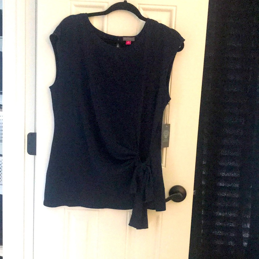Vince Camuto navy blouse